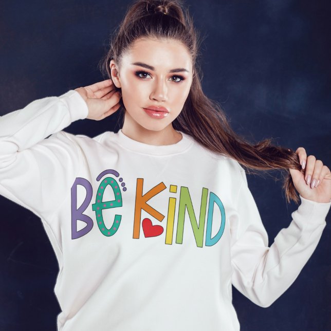 T-shirt sweatshirt Sois gentil – Vibes positives M (Be Kind Sweatshirt – Positive Vibes Motivational Hoodie)
