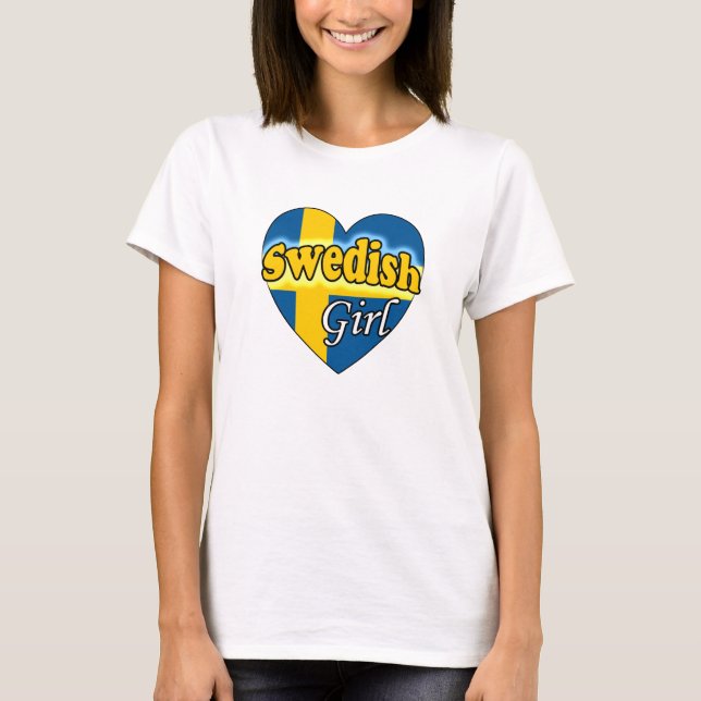 T-shirt Swedish Girl (Devant)