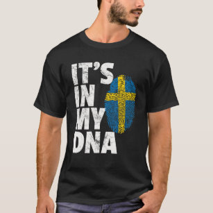 T-shirt Swedish Sweden Flag IT's IN MY DNA Venin de Christ