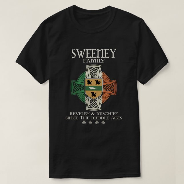 T-shirt Sweeney Family Ireland Sweeney nom de famille (Design devant)