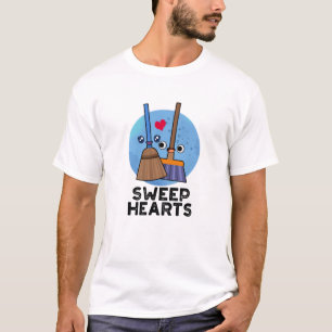 T-shirt Sweep Hearts Funny Sweet Hearts Broom Pun