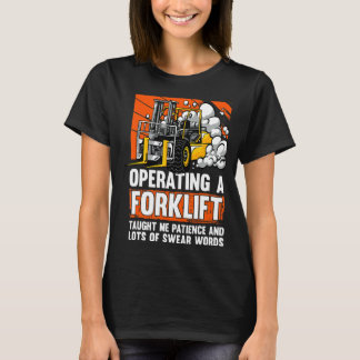 T-shirt Sweer les mots Forklifter Entrepôt Forklifter Pilo