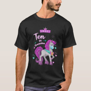 T-shirt Sweet 10 En Quarantaine Dixième Anniversaire Quara