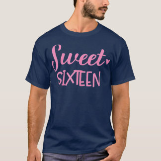 T-shirt Sweet 16 Anniversaire pour filles nage avec une