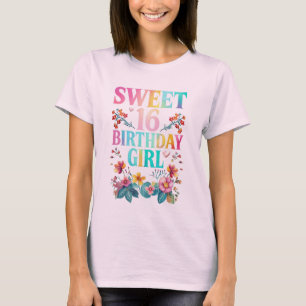 T-shirt Sweet 16 fille d'anniversaire