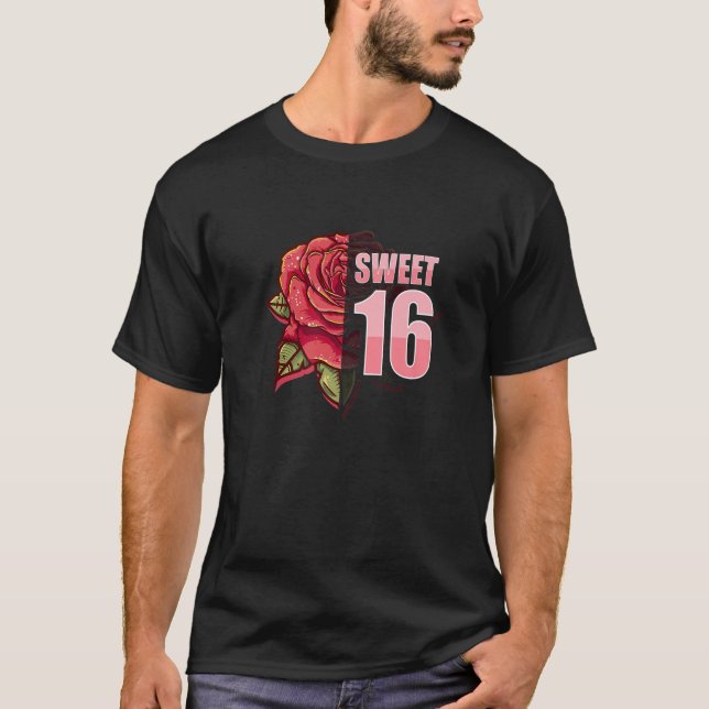T-shirt Sweet 16 Years Sixn Anniversday Party - Sweet 16 (Devant)