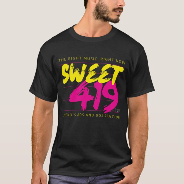 T-shirt Sweet 419 Retro Toledo Radio T (Devant)