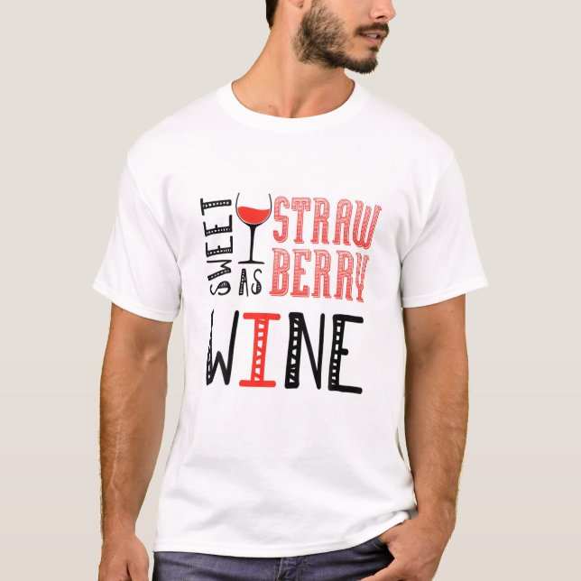 T-shirt Sweet As Fraise Wine Womens (Devant)