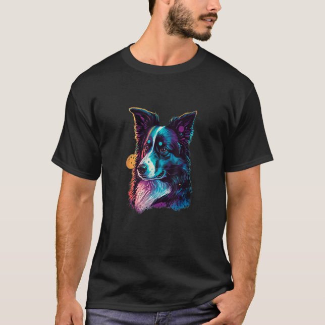 T-shirt Sweet Border Collie Dog Portrait_8 (Devant)