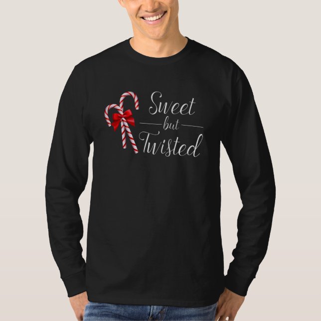 T-shirt Sweet But Twisted Candy Cane Christmas Xmas_1 (Devant)
