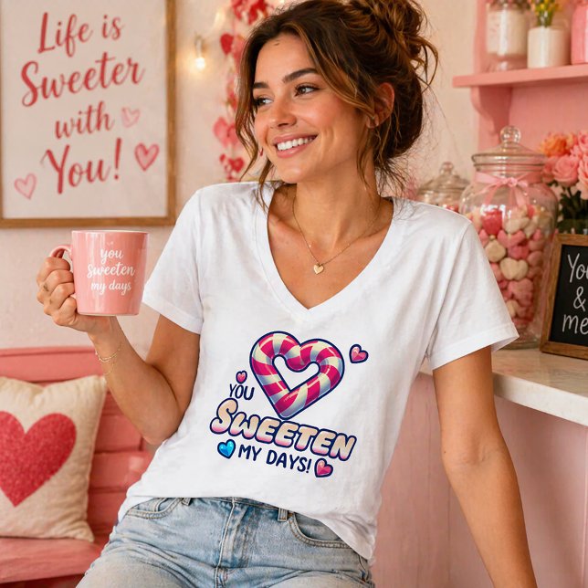 T-shirt Sweet Candy Coeur Design (Créateur téléchargé)