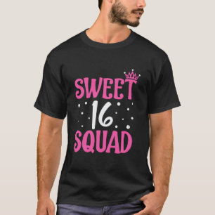 T-shirt Sweet Cute16 Seteen Squad 16e anniversaire Ado Ado