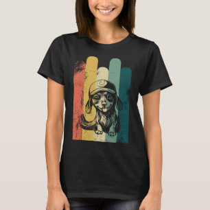 T-shirt Sweet Dachshund avec chien casquette