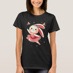 T-shirt Sweet Dancing Ballerina Bunny Ballet Rabbit Fille