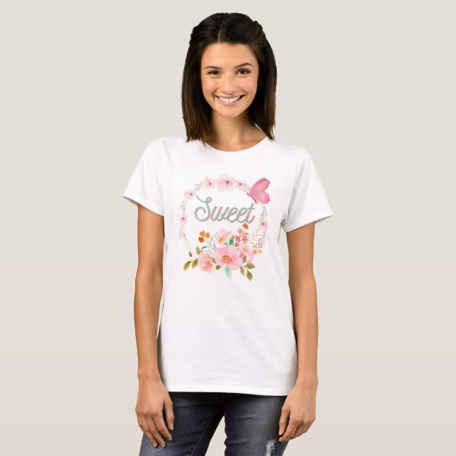 T-shirt sweet flower Ｔシャツ (Devant entier)