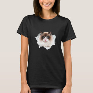 T-shirt Sweet Kitten Torn Tissu Himalayan Ragdoll Birman C