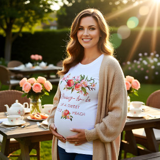 T-shirt Sweet Little Peach Mommy