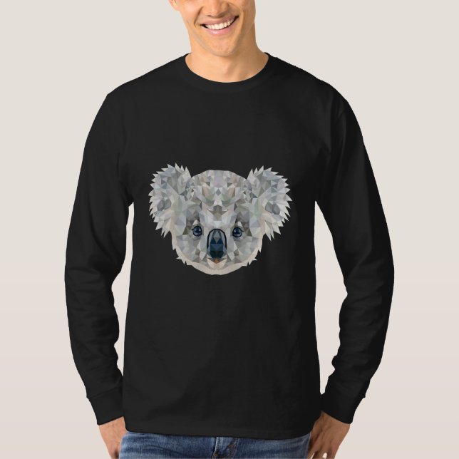 T-shirt Sweet little polygon Koala of Australia (Devant)