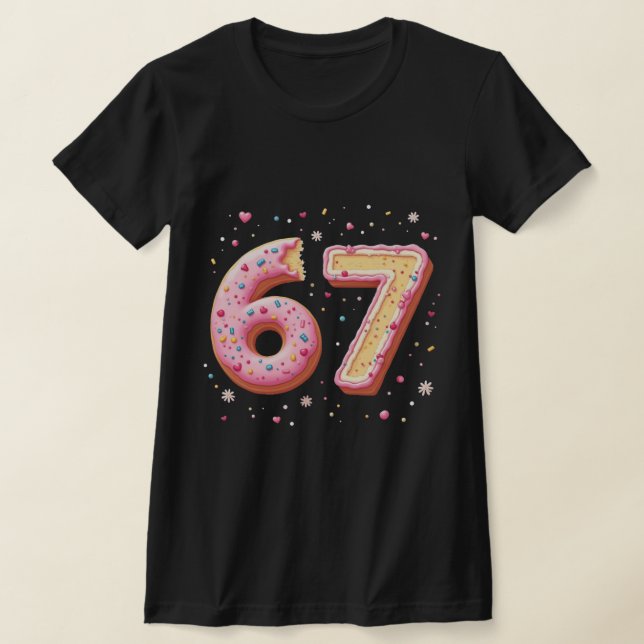 T-shirt Sweet Math Donut Fraction Back to School 67  (Poser)