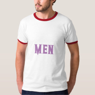 T-shirt Sweet Men Text Lavender mignonne Ringer de base po
