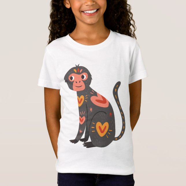 T-Shirt Sweet Monkey Love Sweatshirt (Devant)