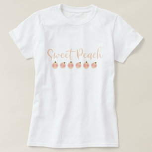 T-shirt Sweet Peach Peaches mignonne mode moderne tendance
