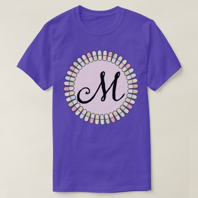T-shirt Sweet pills Initial M 1 (Design devant)