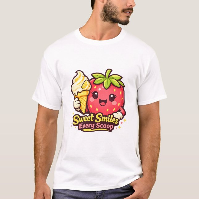 T-shirt Sweet Smiles Every Scoop (Devant)