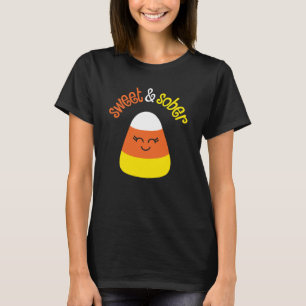 T-shirt Sweet & Sober Cute Candy Corn