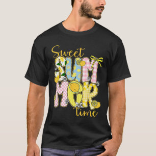 T-shirt Sweet Summer Time Lemon Coquette Bow Family Vacati