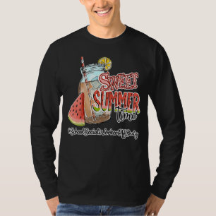 T-shirt Sweet Summer Time School Travailleur social Dernie