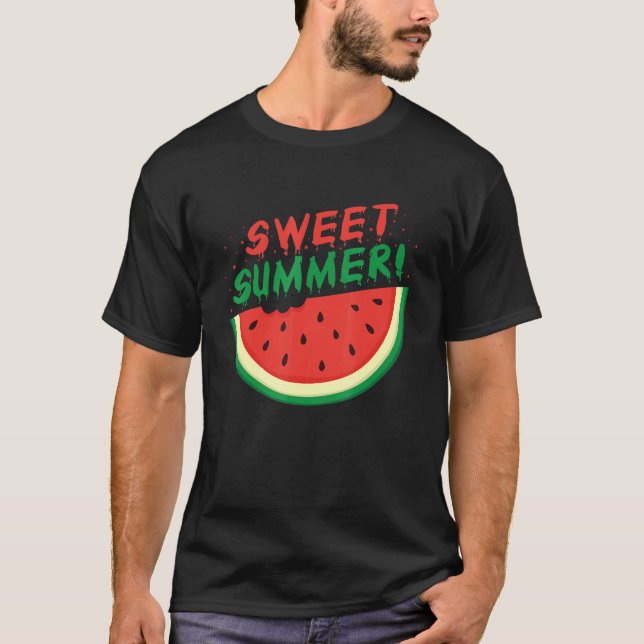 T-shirt Sweet Summer Watermelon Summer (Devant)