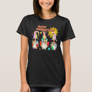 T-shirt Sweet Summertime Beach Gomes Watermelon Hommes Fem