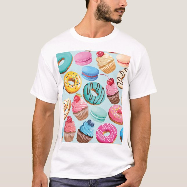 T-shirt Sweet Sweet Sweets : Motif de Delight. (Devant)