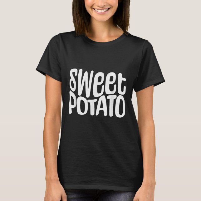 T-shirt Sweet Tato And Kind Of Rude Tato, Thanksgiving Cou (Devant)