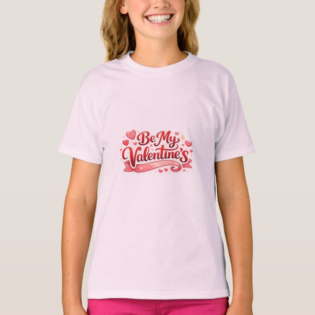 T-shirt Sweet Valentine’s Day Tee – Be My Valentine’s (Devant)