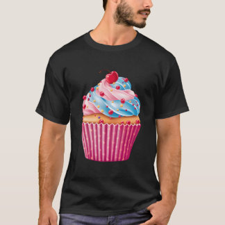 T-shirt Sweets K Cupcake Sprinkles Pattern Dessert Food