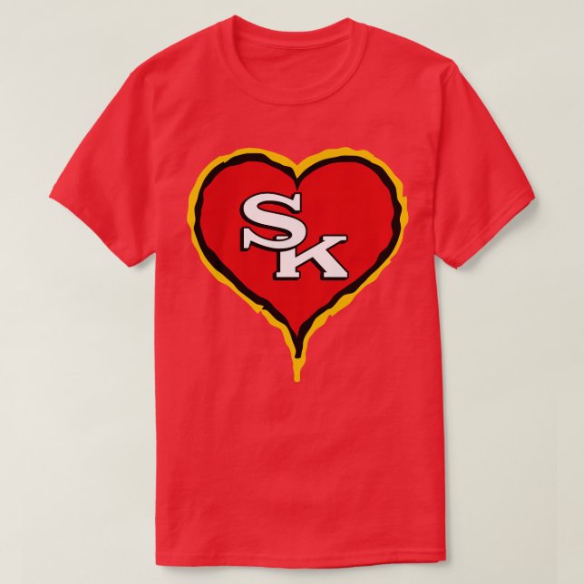 T-shirt Swift Kelce Chef Heart (Design devant)