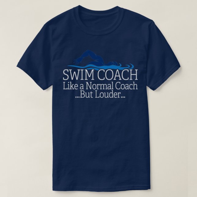 T-shirt Swim Coach natation Enseignant Cadeau Chemise Cade (Design devant)