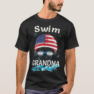 T-shirt Swim Swimmer Funny Swimming Grandma Goggles Cap ho