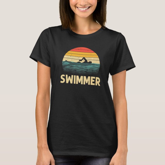 T-shirt Swimming For Men Women Swimmer Swim Teacher Butter (Devant)
