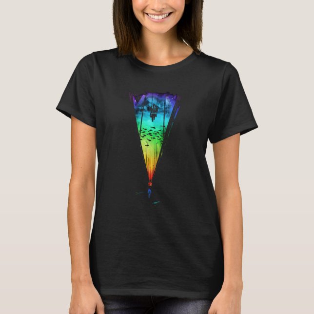 T-shirt Swing Nature Art Abstrait Swinger (Devant)