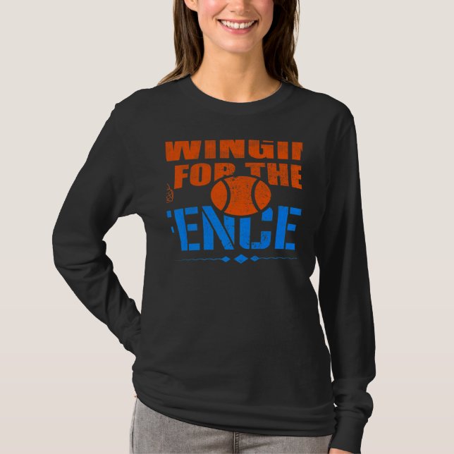 T-shirt Swinging For the Fences Baseball Cute Meme  1 (Devant)