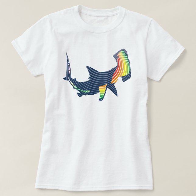 T-shirt Swirl couleur requin (Design devant)