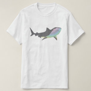 T-shirt Swirl de requin couleur