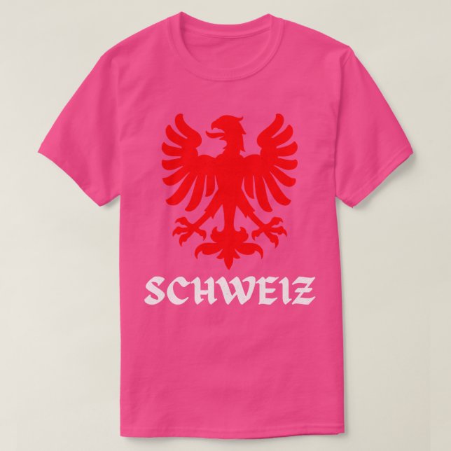 T-shirt Swiss Eagle Swiss Flag Pride (Design devant)