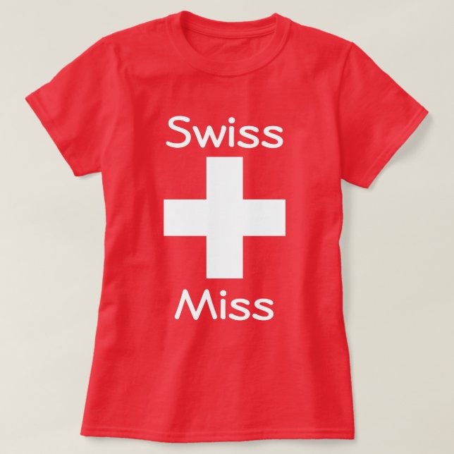 T-shirt Swiss Miss (Design devant)