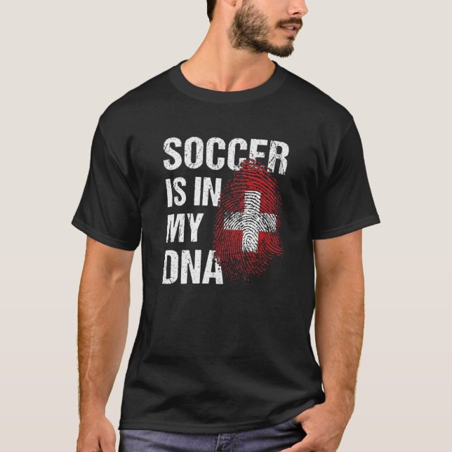 T-shirt Switzerland Soccer Swiss Football Suisse Futbol 1 (Devant)