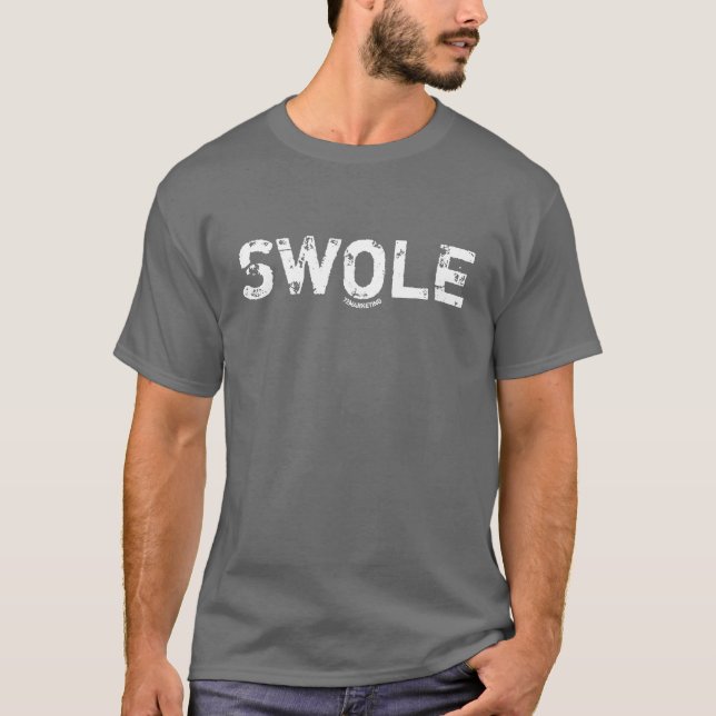 T-SHIRT SWOLE GYMNASE DE BIKINI DE CHEMISE DE MUSCULATION (Devant)
