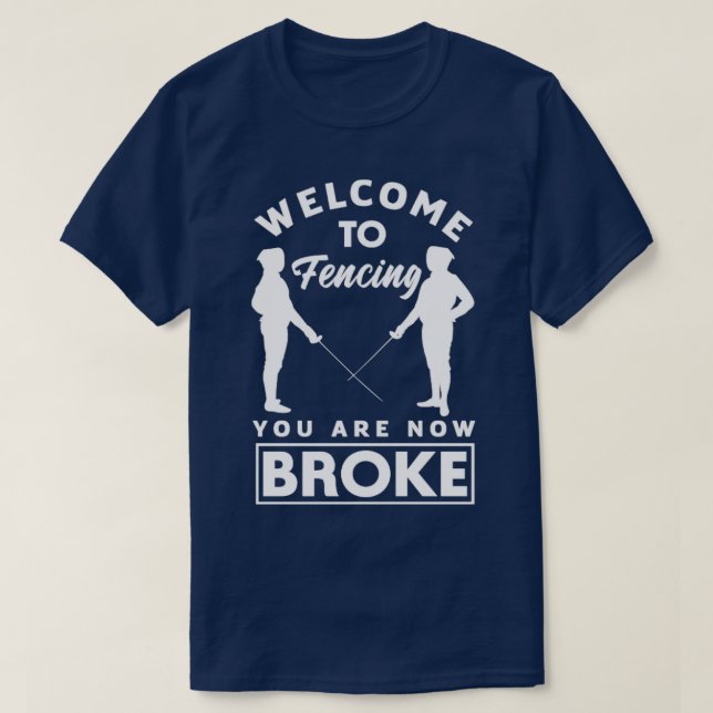 T-shirt Sword Fighting Swordssort Fencing Drôle (Design devant)